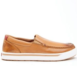 Mens Twisted X Leather Slip On Shoes